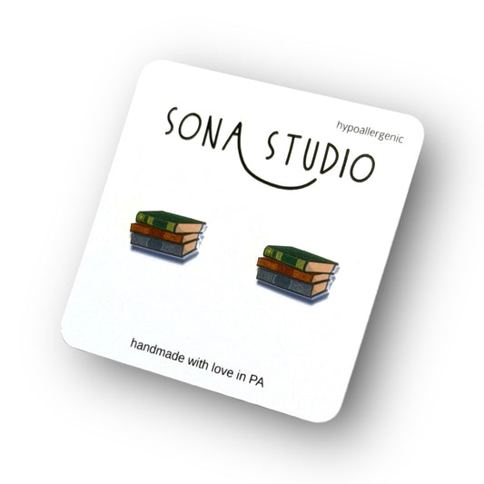 Book Earrings
