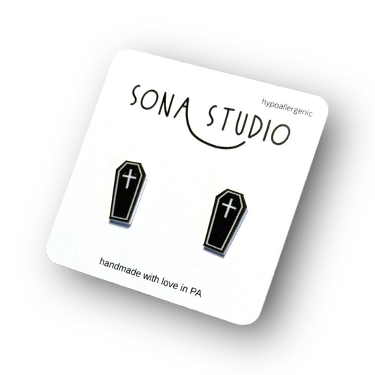 Coffin Earrings