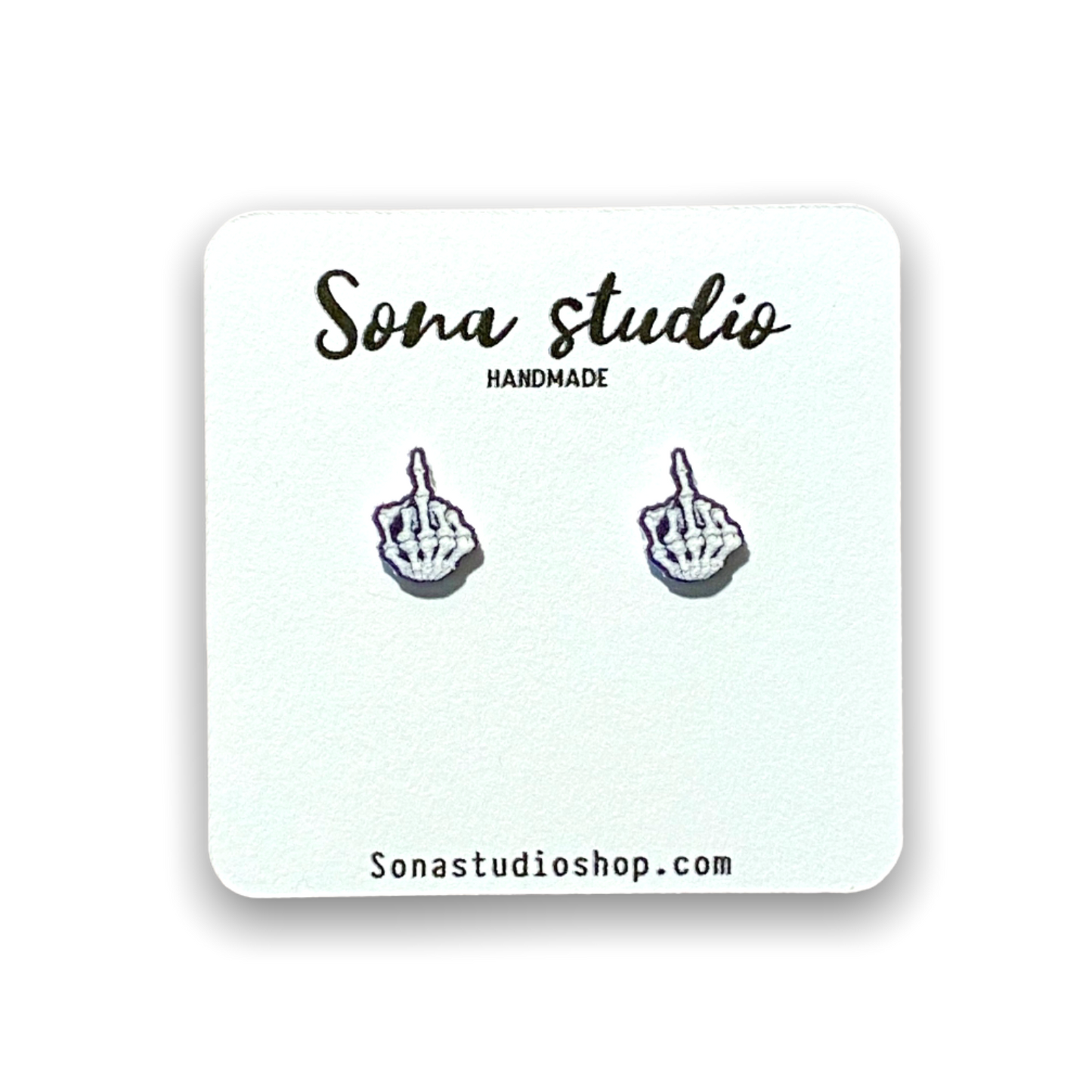 Middle Finger Earrings