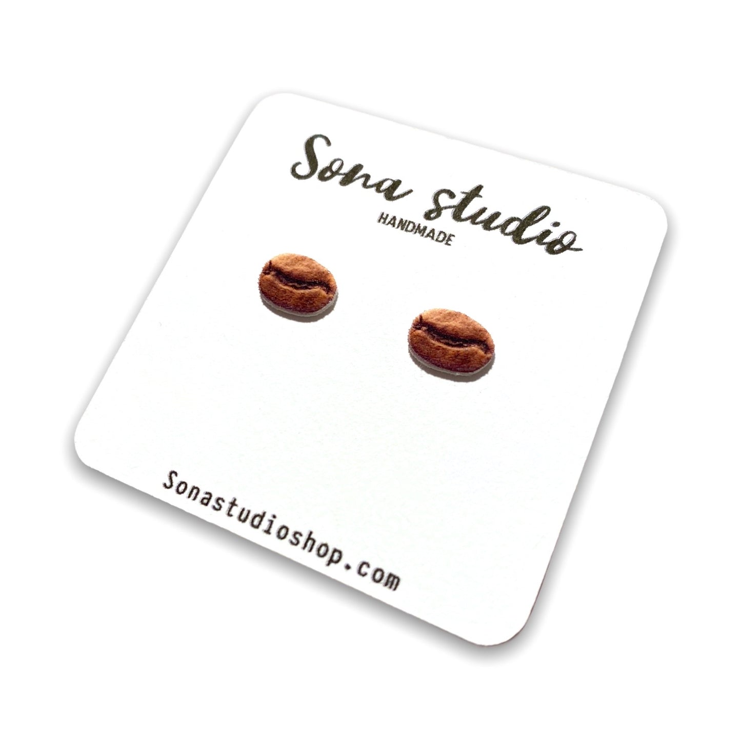 Coffee Bean Earrings