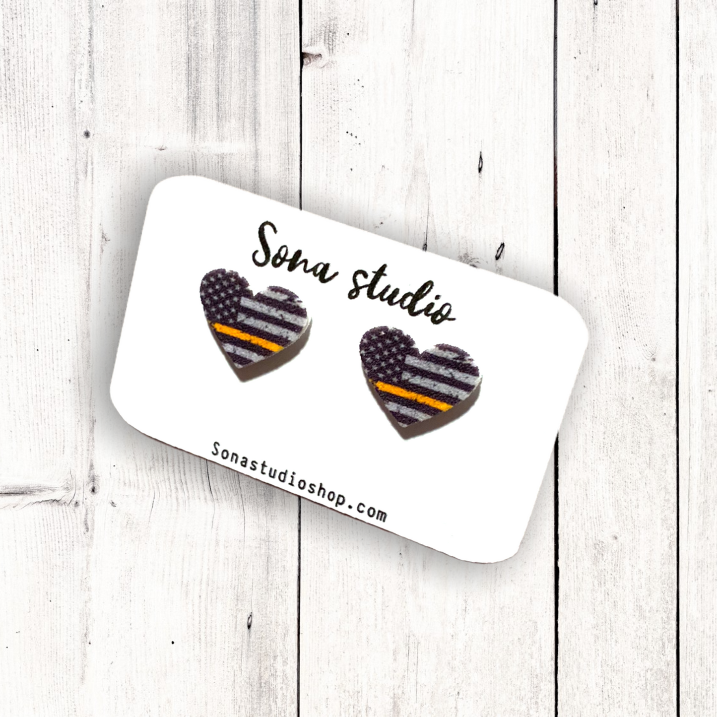 Thin Yellow/Gold Line Earrings