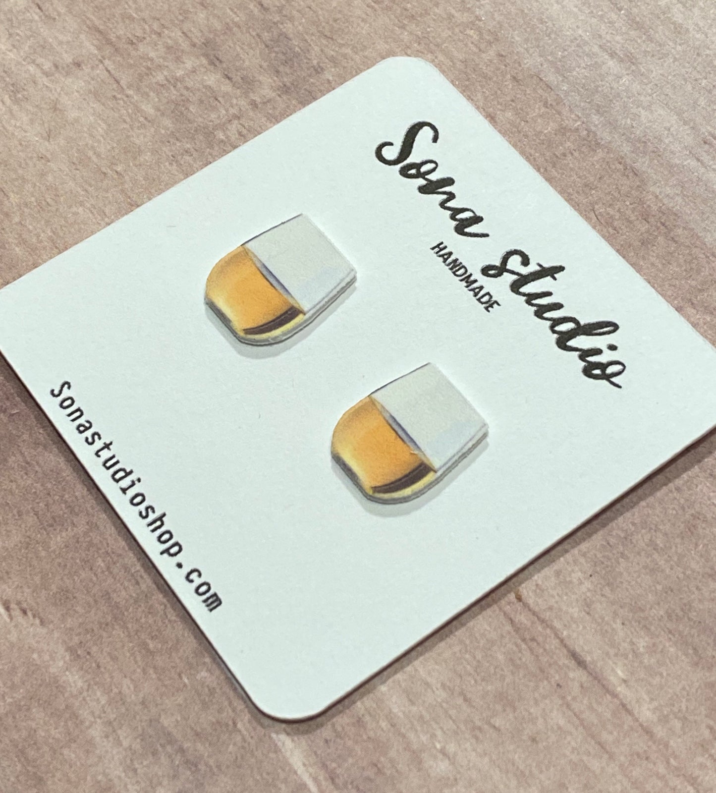White Wine Earrings