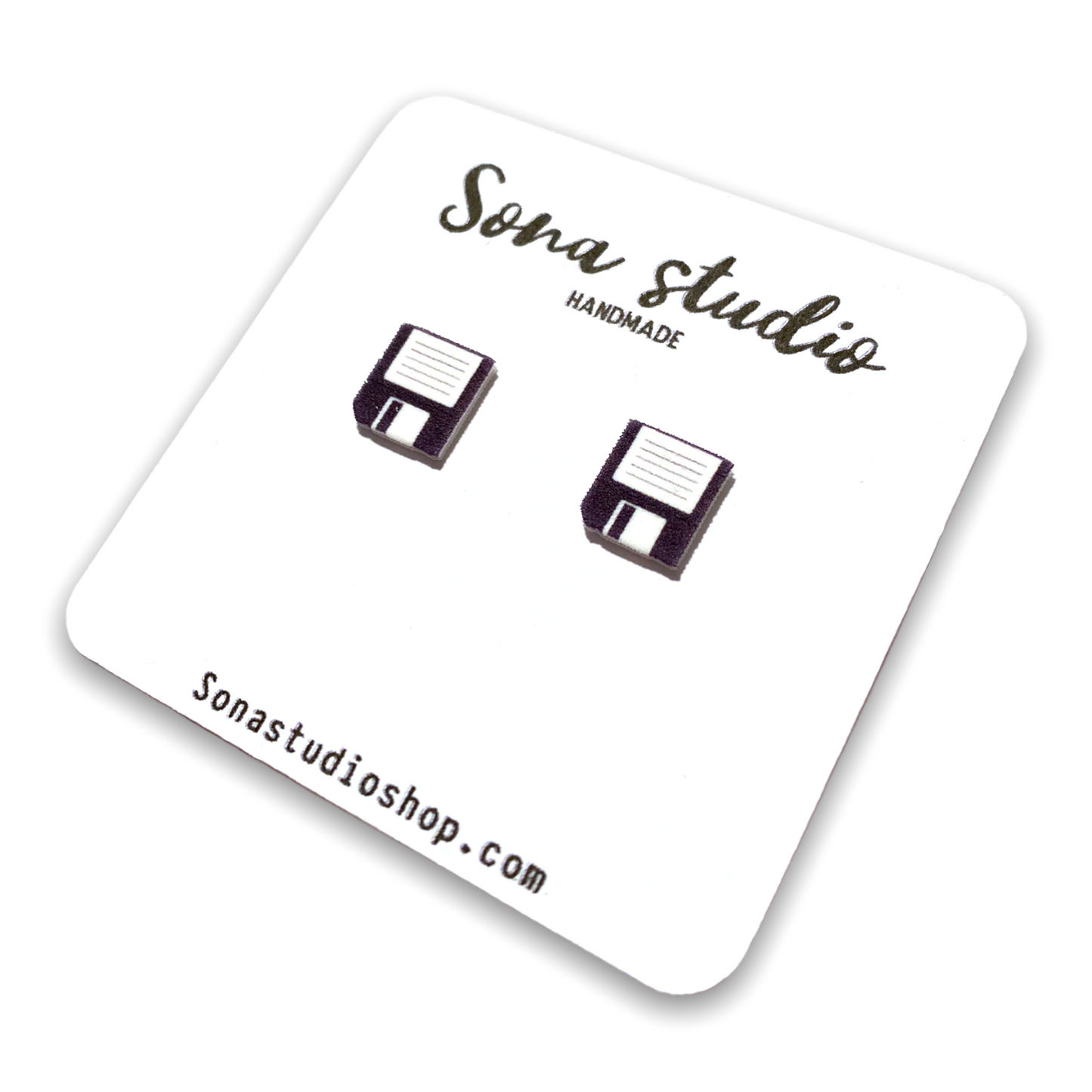 Floppy Disk Earrings