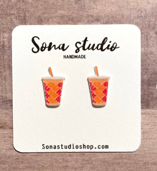 Iced Coffee Earrings