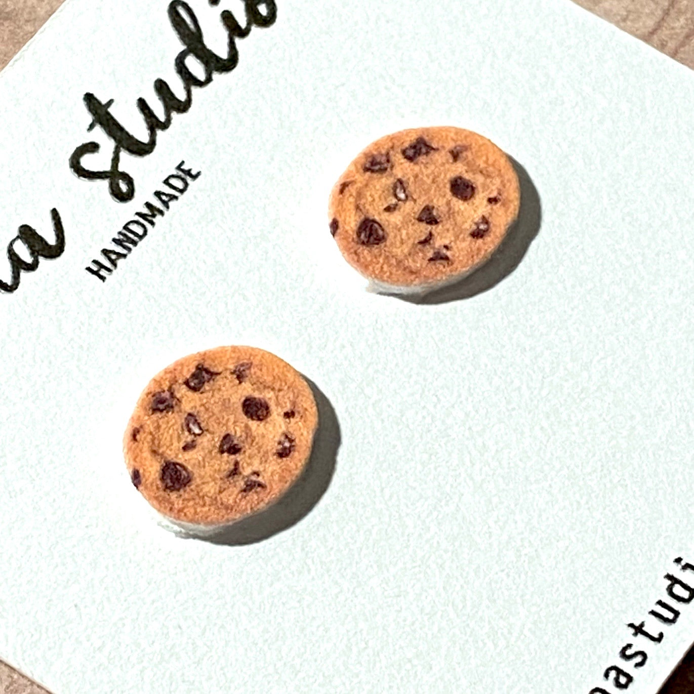 Chocolate Chip Cookie Earrings