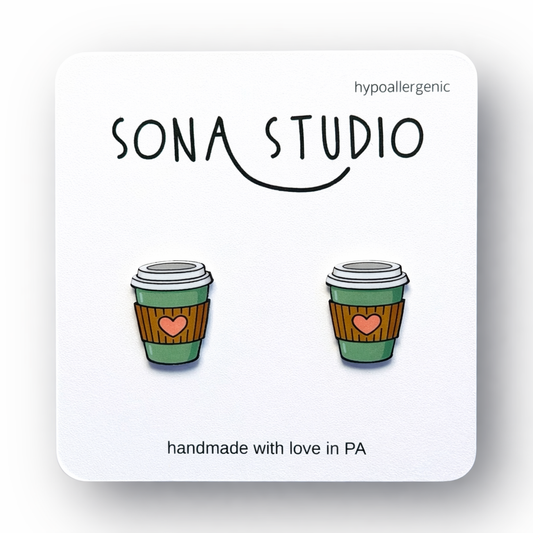 Coffee Earrings