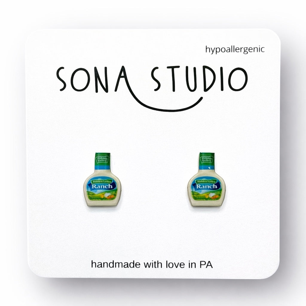 Ranch Dressing Earrings