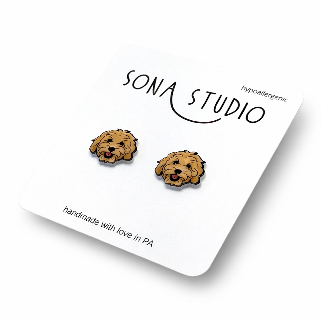 Goldendoodle Earrings