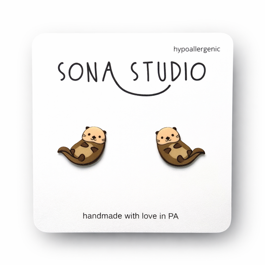 Otter Earrings