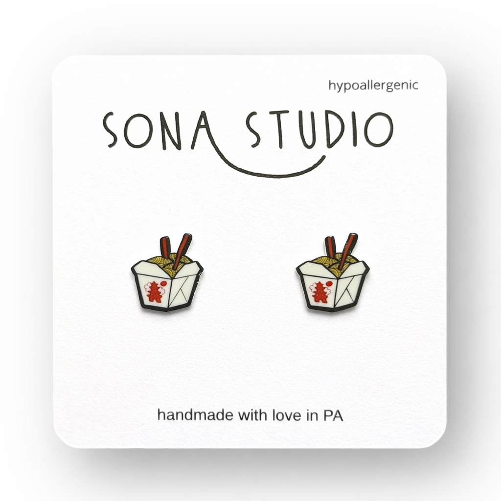 Chinese Takeout Earrings