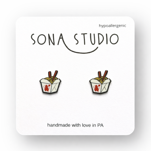 Chinese Takeout Earrings