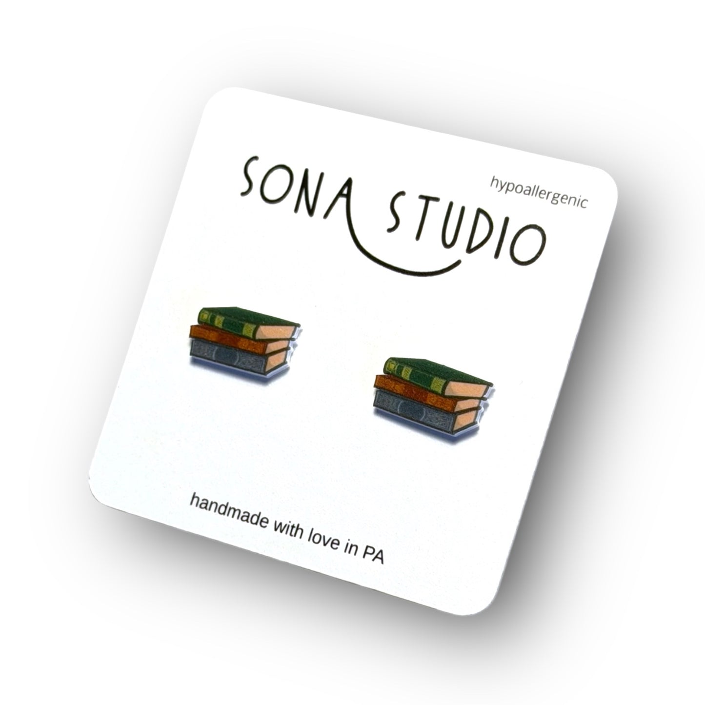 Book Earrings