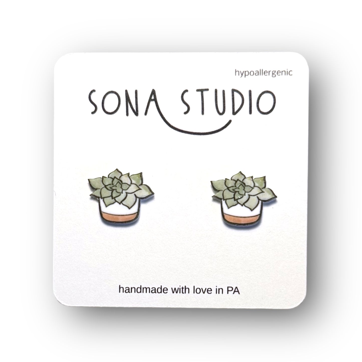 Succulent Earrings