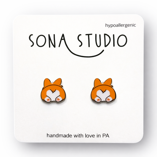 Corgi Butt Earrings