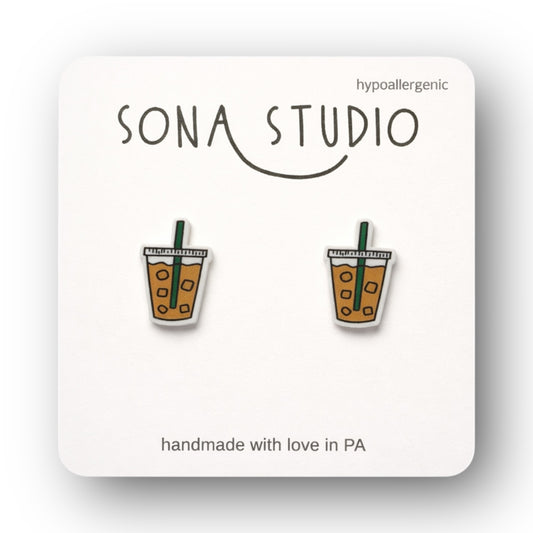 Iced Coffee Earrings