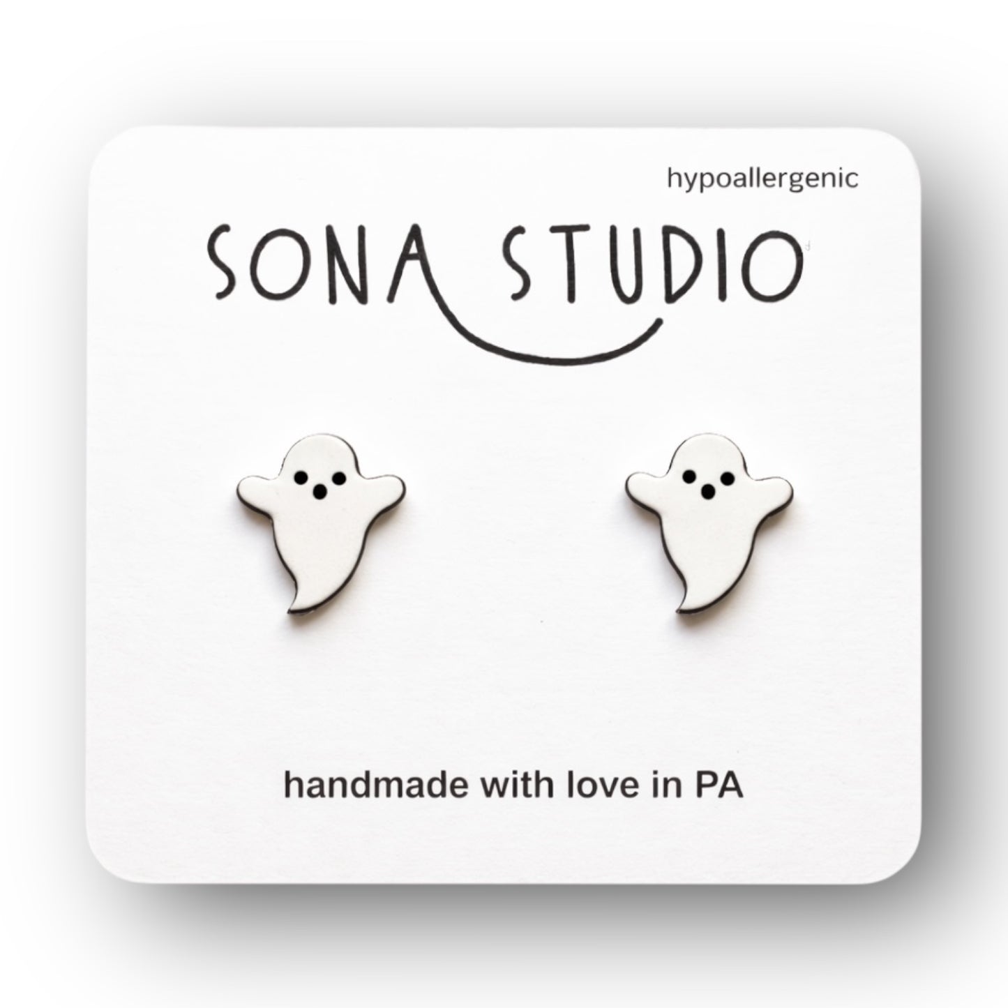 Ghost Stud Earrings