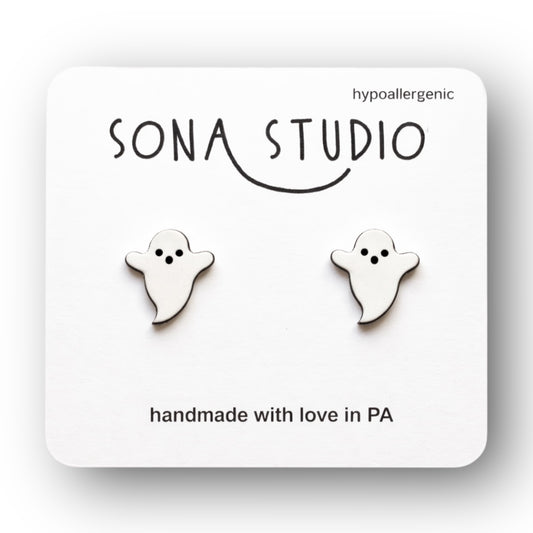 Ghost Stud Earrings