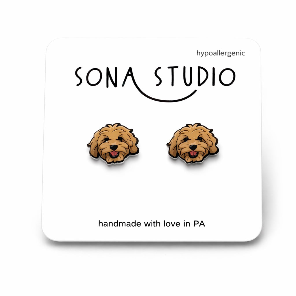 Goldendoodle Earrings