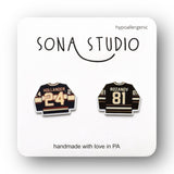 Heated Rivalry Jersey Earrings