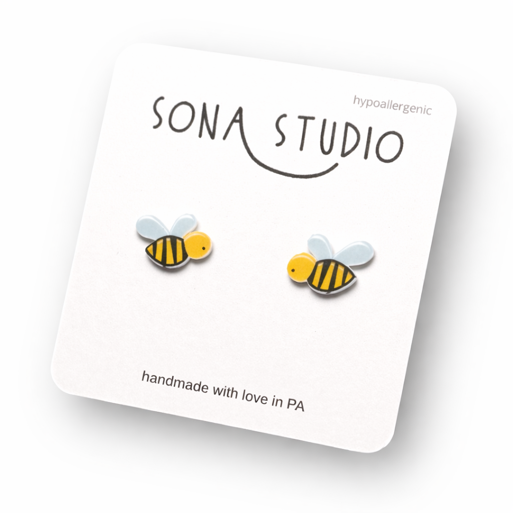 Bumble Bee Earrings