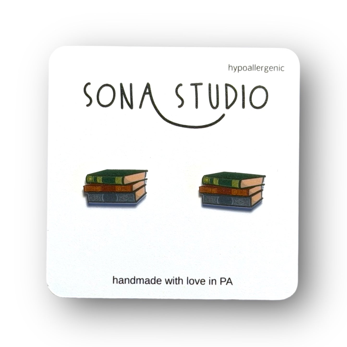 Book Earrings