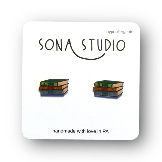 Book Earrings