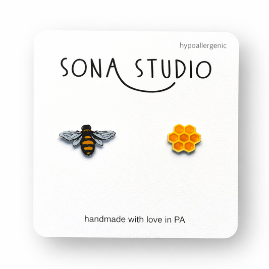 Honey Bee Earrings
