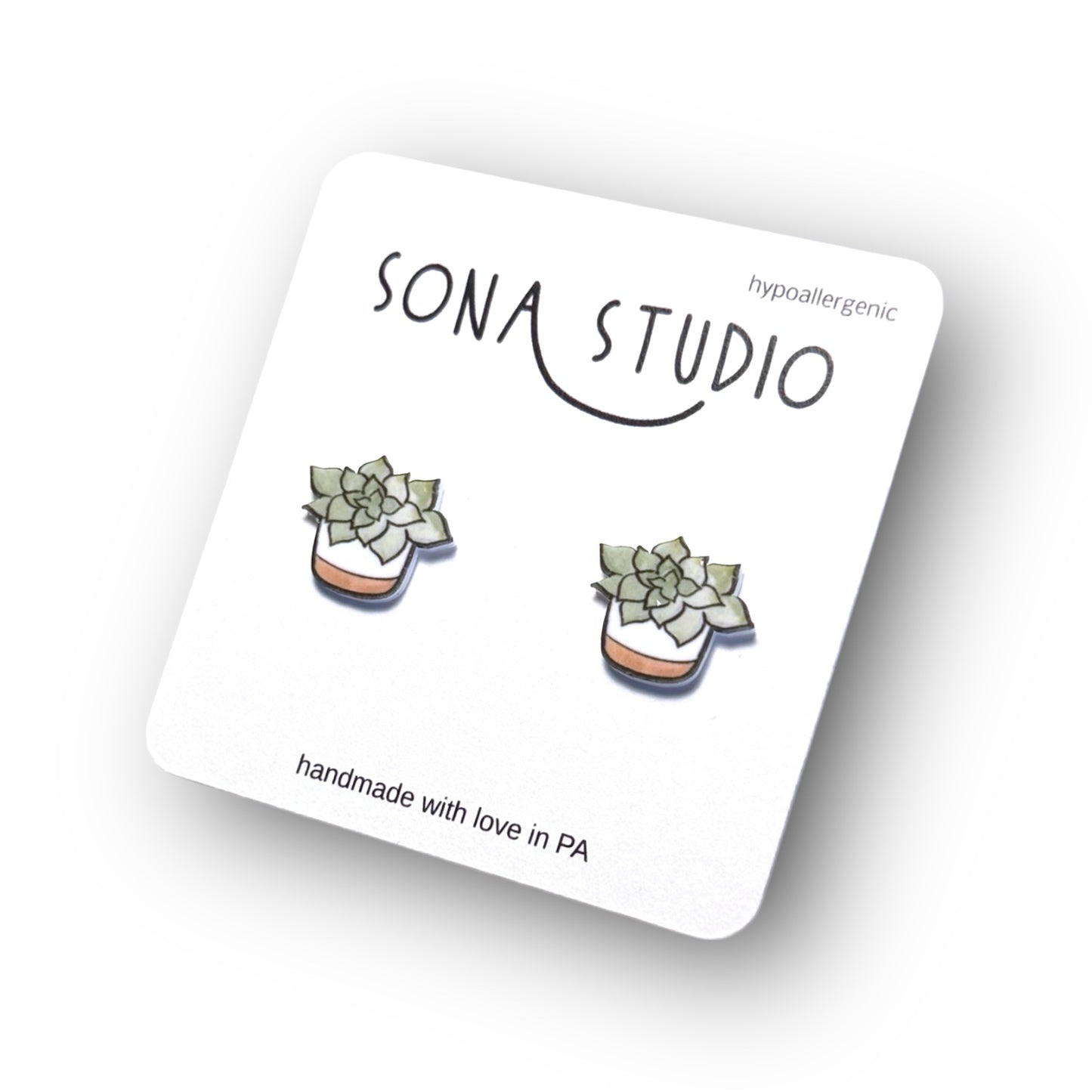 Succulent Earrings