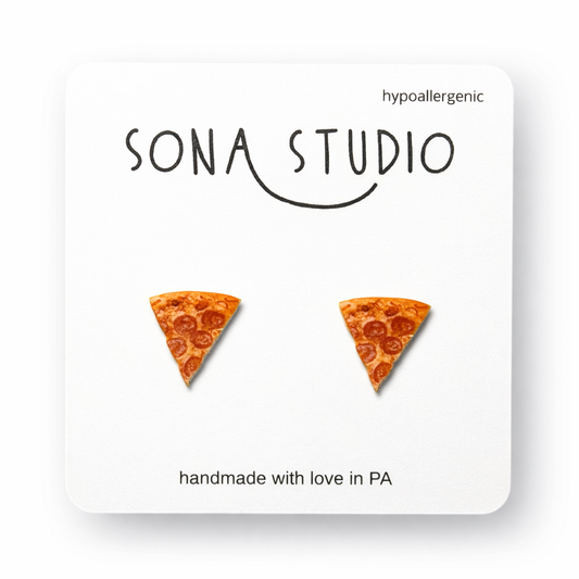 Pizza Earrings
