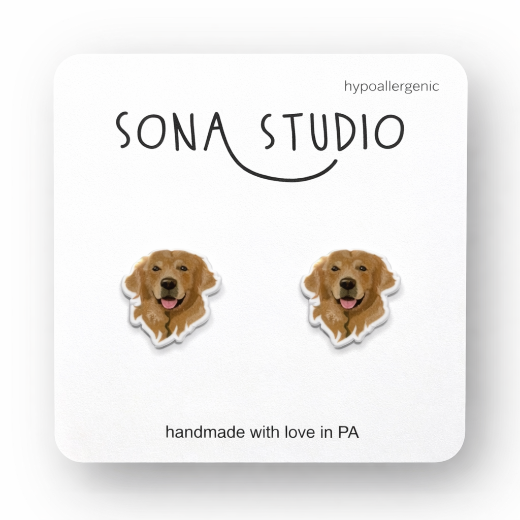 Golden Retriever Earrings