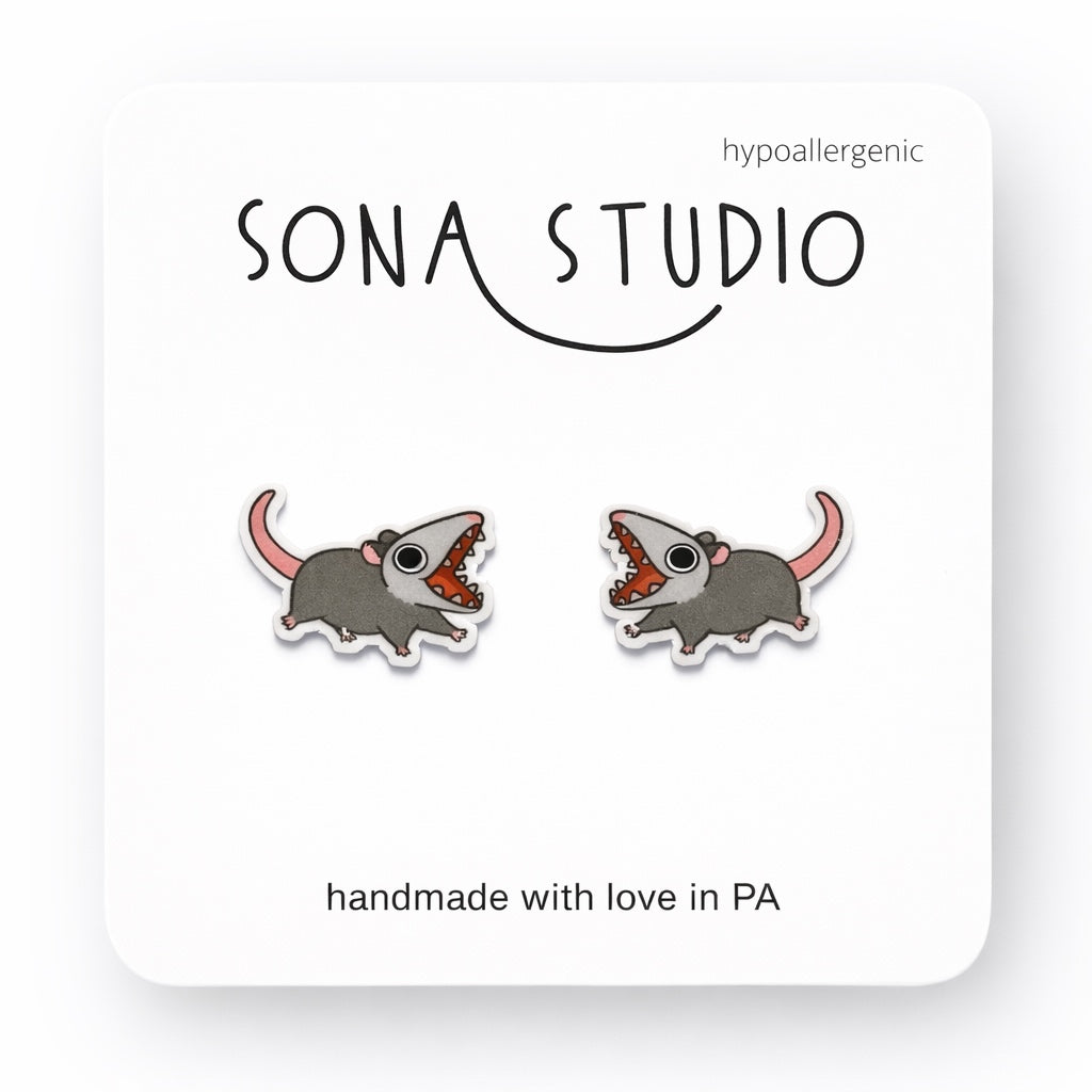 Spicy Possum Earrings
