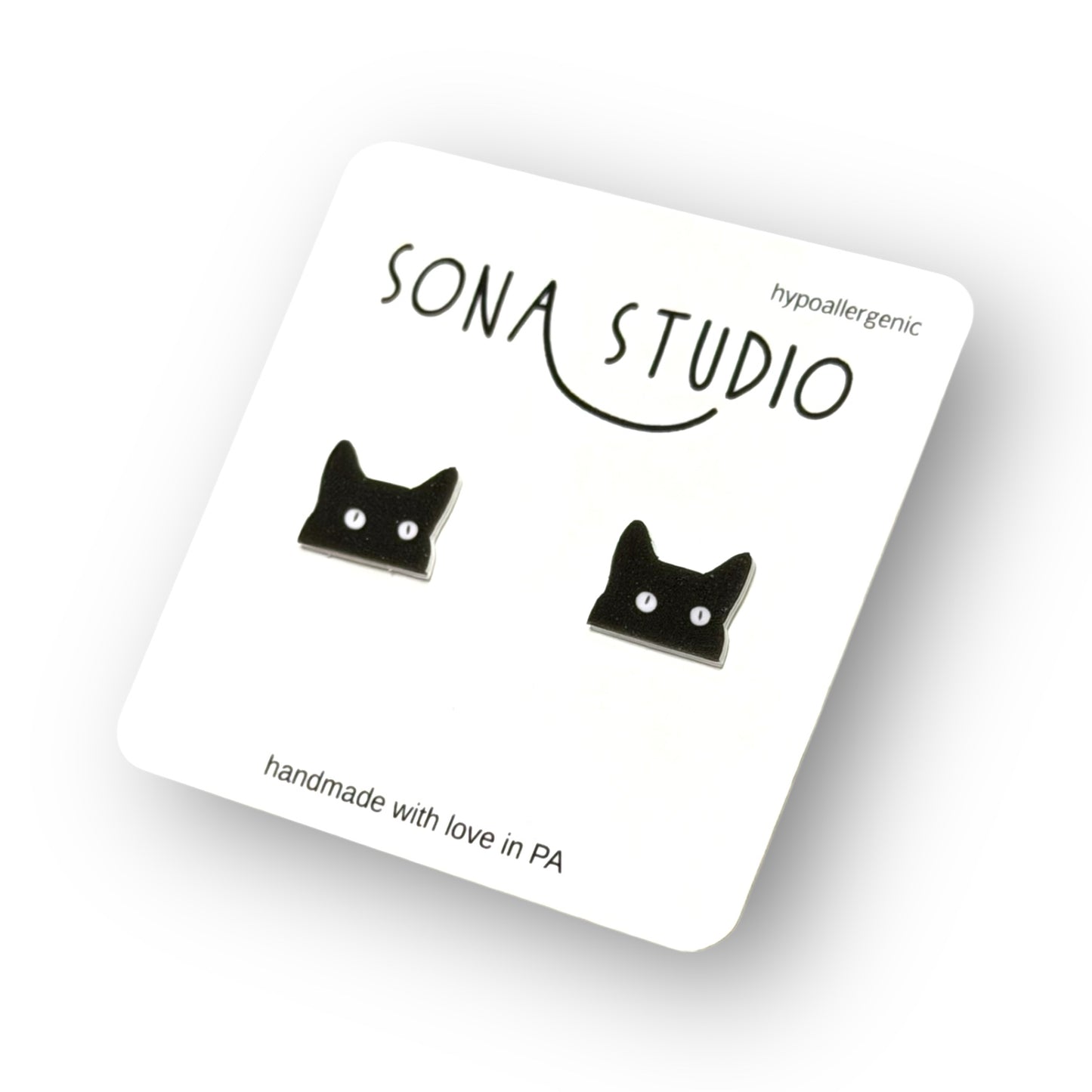 Black Cat Creepin Earrings
