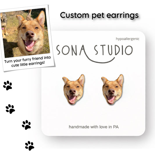 Custom Pet Earrings