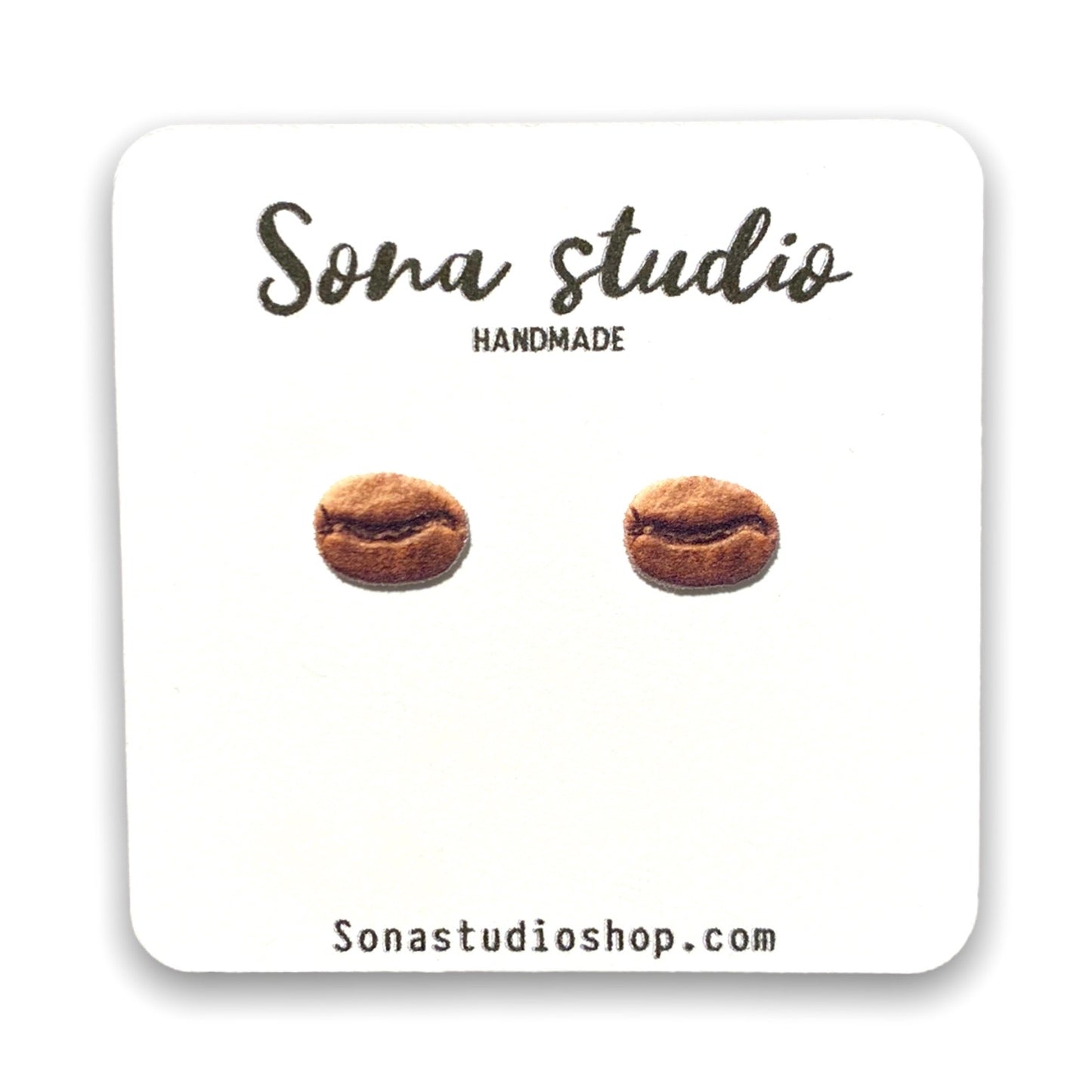 Coffee Bean Earrings