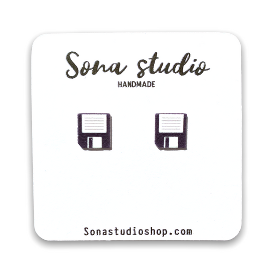 Floppy Disk Earrings