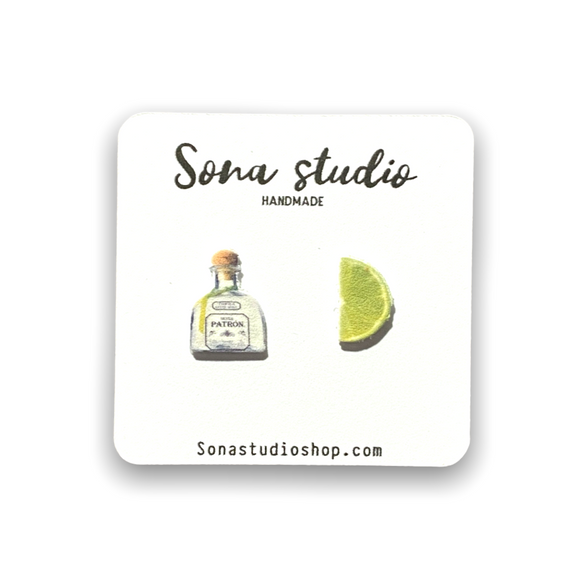 Tequila and Lime Earrings