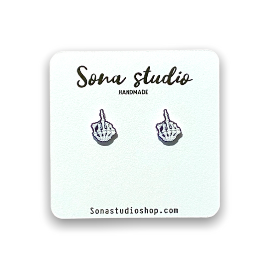 Middle Finger Earrings