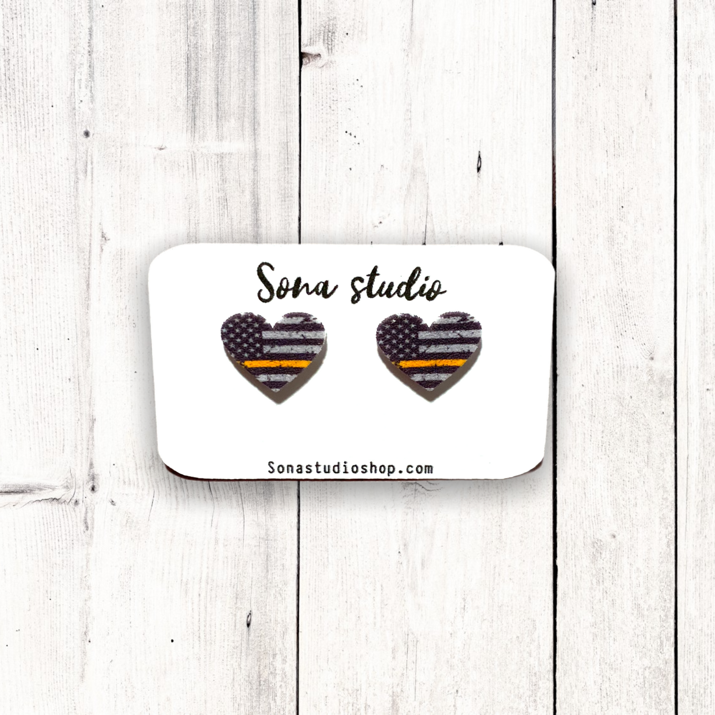 Thin Yellow/Gold Line Earrings