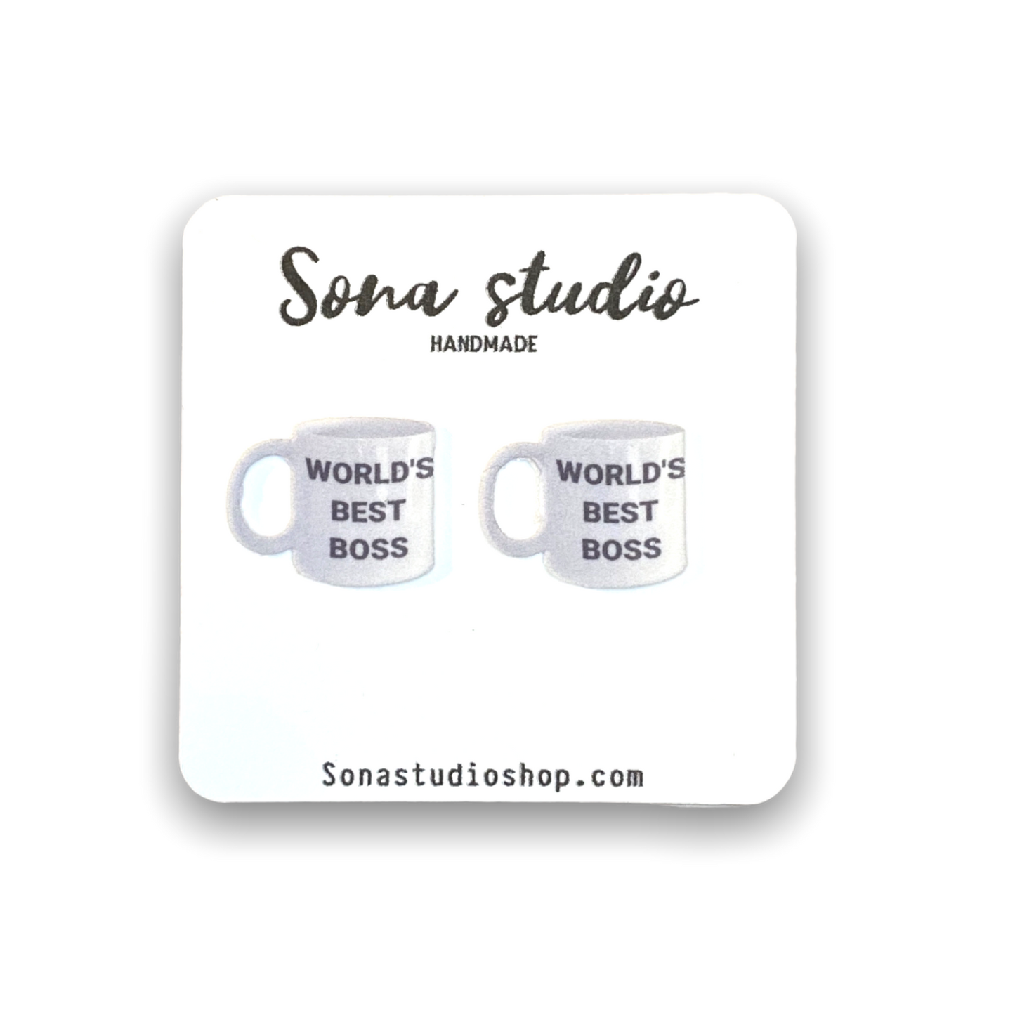 World’s Best Boss Earrings