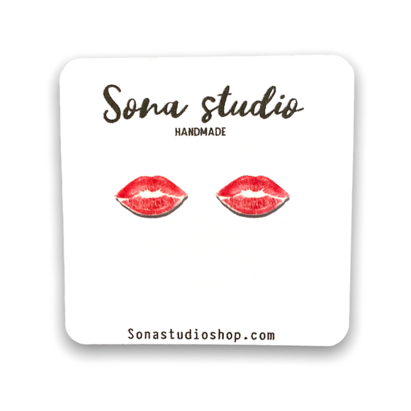 Lipstick Kiss Earrings