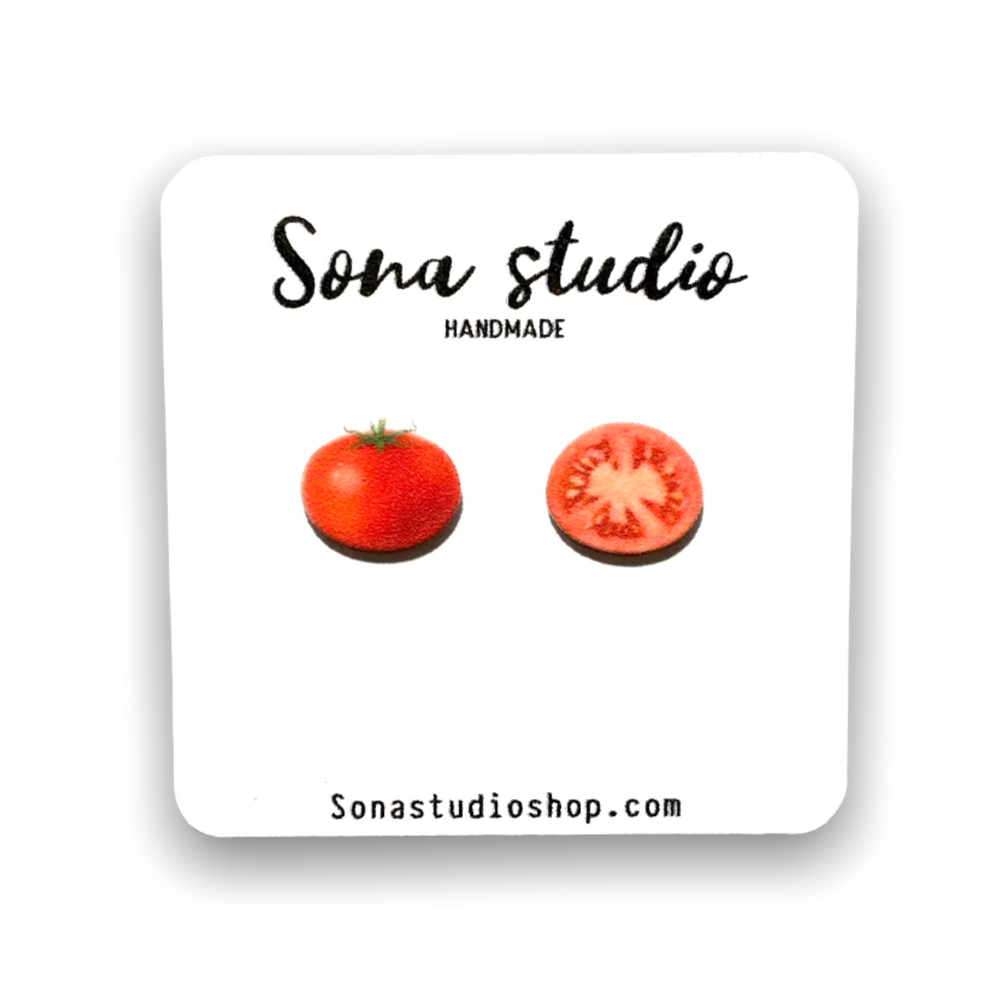 Tomato Earrings