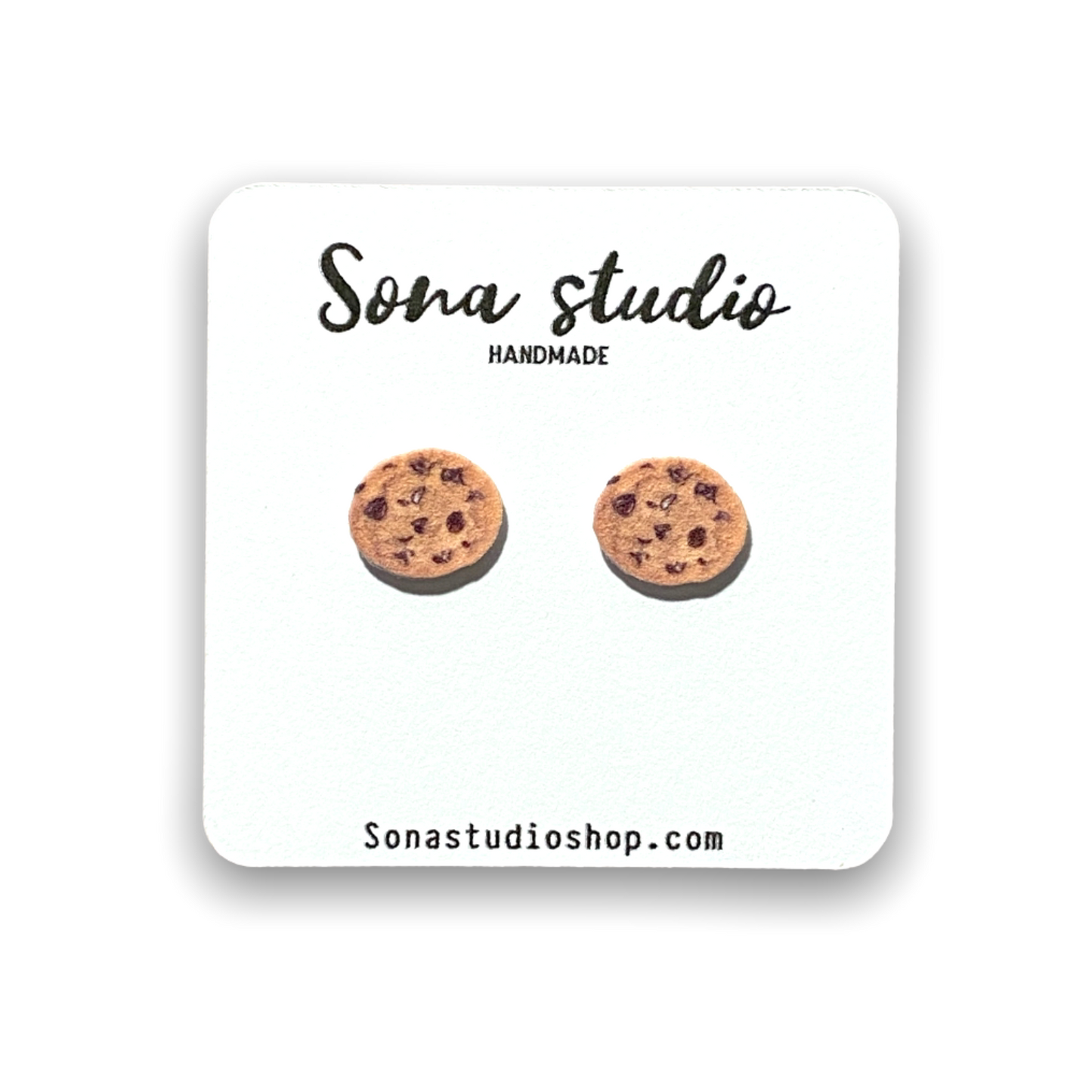 Chocolate Chip Cookie Earrings