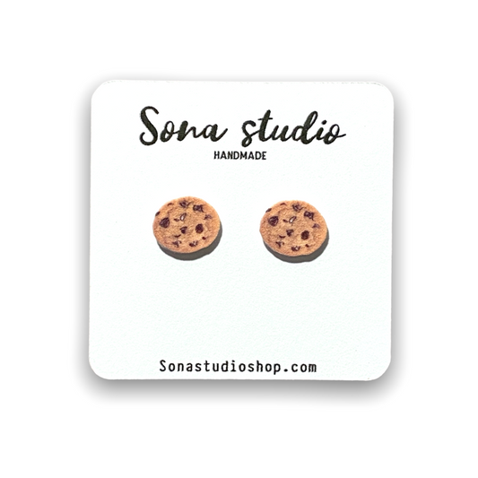 Chocolate Chip Cookie Earrings