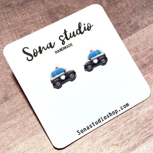 Police Car Earrings