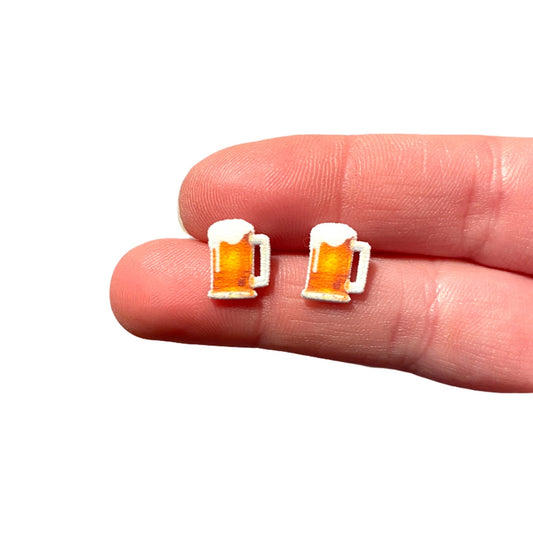 Beer Mug Earrings