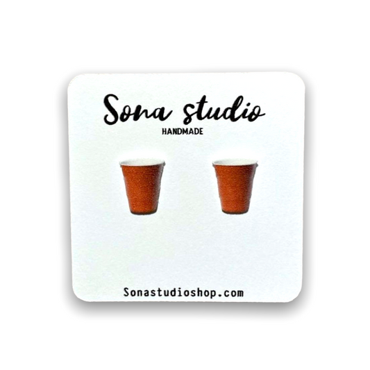 Red Cup Earrings