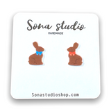 Chocolate Bunny Earrings
