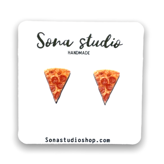 Pizza Earrings